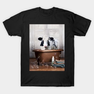 Cow in the Bathtub T-Shirt